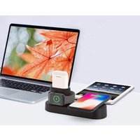 Super Luxury 3 in 1 Multifunctional Fast Charge Wireless Charger for iPhone and Apple Watch and Airpods