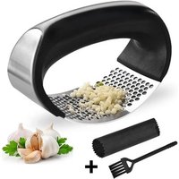 Factory customized stainless steel Garlic Press Rocker Garlic Mincer Crusher and Peeler