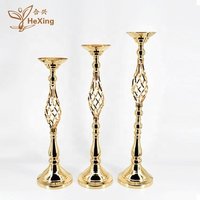 67cm height Hot selling European Style fashion road lead metal flower stand party table centerpiece metal flower stand