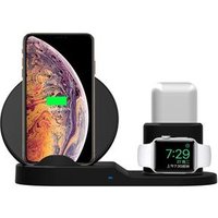 2019 New Arrival 3 in 1 Wireless Charging Stand for Earphone 10W Fast Phone Charger Dock Station Charger for Apple Watch Series