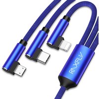 Free Shipping China Manufacturer RAXFLY 3 In One Micro Usb Type C Multiple Data Sync Charging Cables