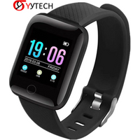 SYYTECH New 116 plus smart watch Bluetooth heart rate blood pressure monitoring sports Pedometer smart Bracelet Wristband