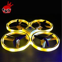 ZF04 rc remote control 2.4ghz LED Light Gravity Sensing Infrared Obstacle Avoidance Watch Control quadcopter drone For Kids Gift