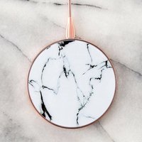 2019New 7.5W10W/15W portable fast Marble wireless charger,wireless phone charger for android and ios phone