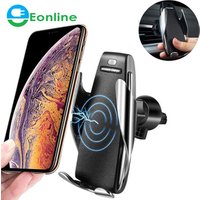 Qi Car Wireless Charger For iPhone 8 X XS Max XR Samsung Mobile Phone Charger 10W Fast Wireless Car Charging Mount Holder