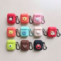 Anti-lost Non-slip Cartoon Silicone Case Protective Cover Skin Compatible for Apple AirPods