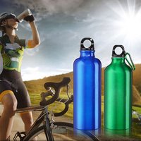 Promotion bpa free cheap LFGB available drinking 750ml recycle custom sublimation wholesale aluminum water bottle with carabiner