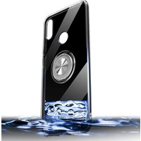 Wholesale 360 Metal Ring Bracket TPU Clear smart phone case for Xiaomi Redmi Note 7 back cover