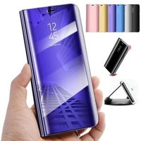 For Huawei NOTE 8 NOTE 9 NOTE10 PRO PSmart Luxury Clear View 3D Mirror Flip Stand Case Cover