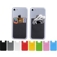 Free Custom Logo Silicone Mobile ID Card Phone Holder