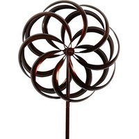 Stock Wholesale Flower Garden Stake Trellis Metal Wind Spinner
