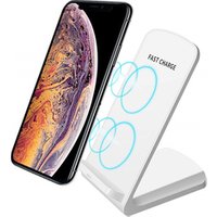 Fast Wireless Charger, Qi-Certified Wireless Charging Stand Compatible for All Qi-Enabled Phones