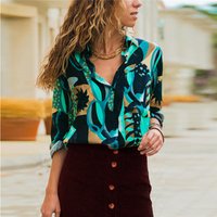 Tidal Irregular Pattern Long Sleeve Blouse