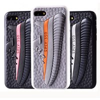 NBA Phone Case 3D Cool Sneaker Cell Phone Shockproof Jordan Yeezy Back Cover with Silicone for iPhone X