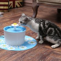 TRYME Pet Cats And Dogs Drinking Basin Running Water Circulation Electric Water Feeder Fountain Drinking Fountain