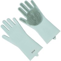 *liflicon Hot Selling Kitchen Silicone Rubber Scrubber Dishwashing Magic Dish Washing Gloves Durable Silicone Cleaning Gloves