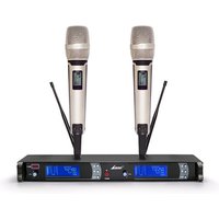Top Quality Dual Wireless Microphone 2 Channels Handheld Mic For Teaching
