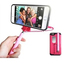 Cell phone Selfie Stick Case For Phone 6 Plus Wire Control Selfie Stick Mobile Shell For Mobile phone 6S Plus Back Cover