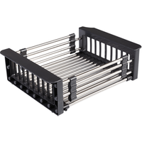 wholesale cheapest price stainless steel drain basket / sink rack for kitchen sink