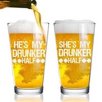 Engraved Clear Pint Beer Glass