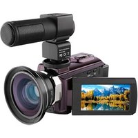 48MP Night Vision 3 inch touch screen wifi digital video camera hd 4k with microphone and wide angle lens