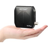 Best selling SKYSAT V9 PLUS super mini HD satellite tv receiver support CS cccam newcamd Powervu biss