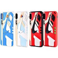 For iPhone Silicone 3D AIR Jordan AJ1 Sports Shoes Phone Cases Off White Cover