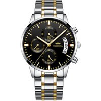 Mens Watch Luxury Fashion Quartz Waterproof Chronograph Hand Watch for Men