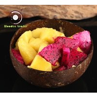 Natural coconut shell bowls vegan food smoothies buddha bowl decorative design eco friendly Coconut Bowls