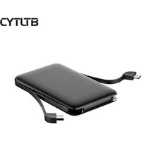 Best Portable Smart Type c Micro Built in Cable Power Bank Travel Charger Wallet Powerbank 5000Mah Wallet Credit Card Power Bank