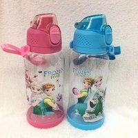 Cute Cartoon kids Glass Plastic Children water Bottle Kettle Portable Sports Bottle for boys and girls