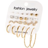 Fashion Female Earrings Set For Women Mixed Rhinestone Crystal infinity hoop moon And Star earring NS1810102