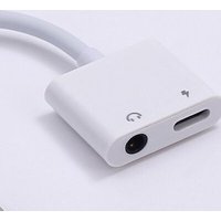 Phone Accessory for iPhone X 7 8 Plus Audio Charging Dual Adapter Splitter for 3.5mm Jack to and IOS Connector Converter