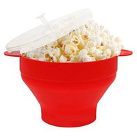 Collapsible Silicone Microwave Popcorn Maker Lid