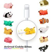 animal bite usb phone cable protector for iphone apple charger cable protector animal