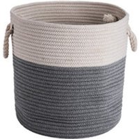 Storage Baskets Cotton Rope Woven Nursery Bins,Laundry and Storage Cotton Rope Basket for Laundry