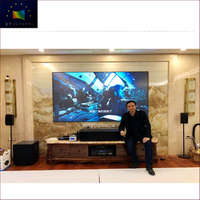 4K Bespoke Home Cinema Ultra Thin Frame ALR Black Diamond Projector Screen ZHK100B-Black Crystal