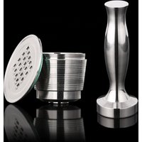 Refillable Tasse Nespresso Inox Empty Capsules Stainless Steel Reusable Filter Cup Rechargeable Inoxidable Coffee Pod Taza