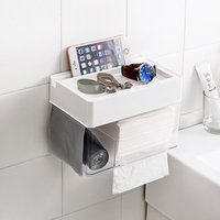 Rectangular ABS No Trace Sticker Tissue Box