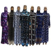 Plain Dyed Crepe Long Sleeve Islamic Abaya