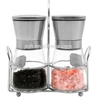 Glass Salt and Pepper Grinder Set