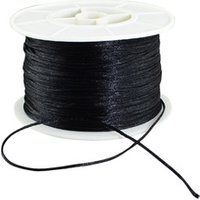 PandaHall Round Satin Nylon Braided Cord 1mm