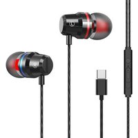 Hgih Quality Cheap Price Professional Portable Magnetic Wired Headphones Music Stereo Type-C In-ear Earphones With Microphone