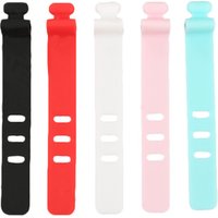 wholesale silicone cable winder earphone cable cord winder colorful data line cable organizer