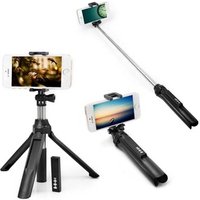 3 in 1 Rotating Monopod Bluetooth Smartphone Tripod Selfie Stick with Remote Shutter