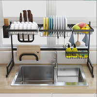 standing Stainless Steel Over Sink Drying Rack Dish Drainer Rack for Kitchen