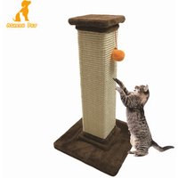 Square Pet Cat Scratching Post Ball