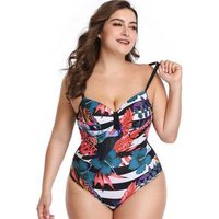 Plus Deep V One Piece Swimsuit