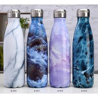 Marbled Stainless Steel Cola Bottle Hot Cold Drinks
