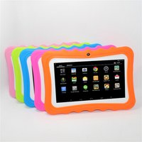 A33 CPU 7 inch Silicon Bracket 512MB+8GB Android Wi-Fi Baby tablet pc for Children GIFT